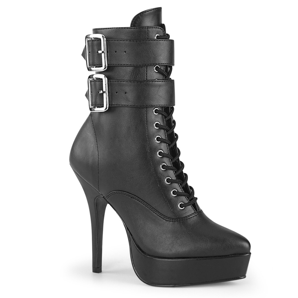 Devious - INDULGE-1026 Enkellaars - Zwart